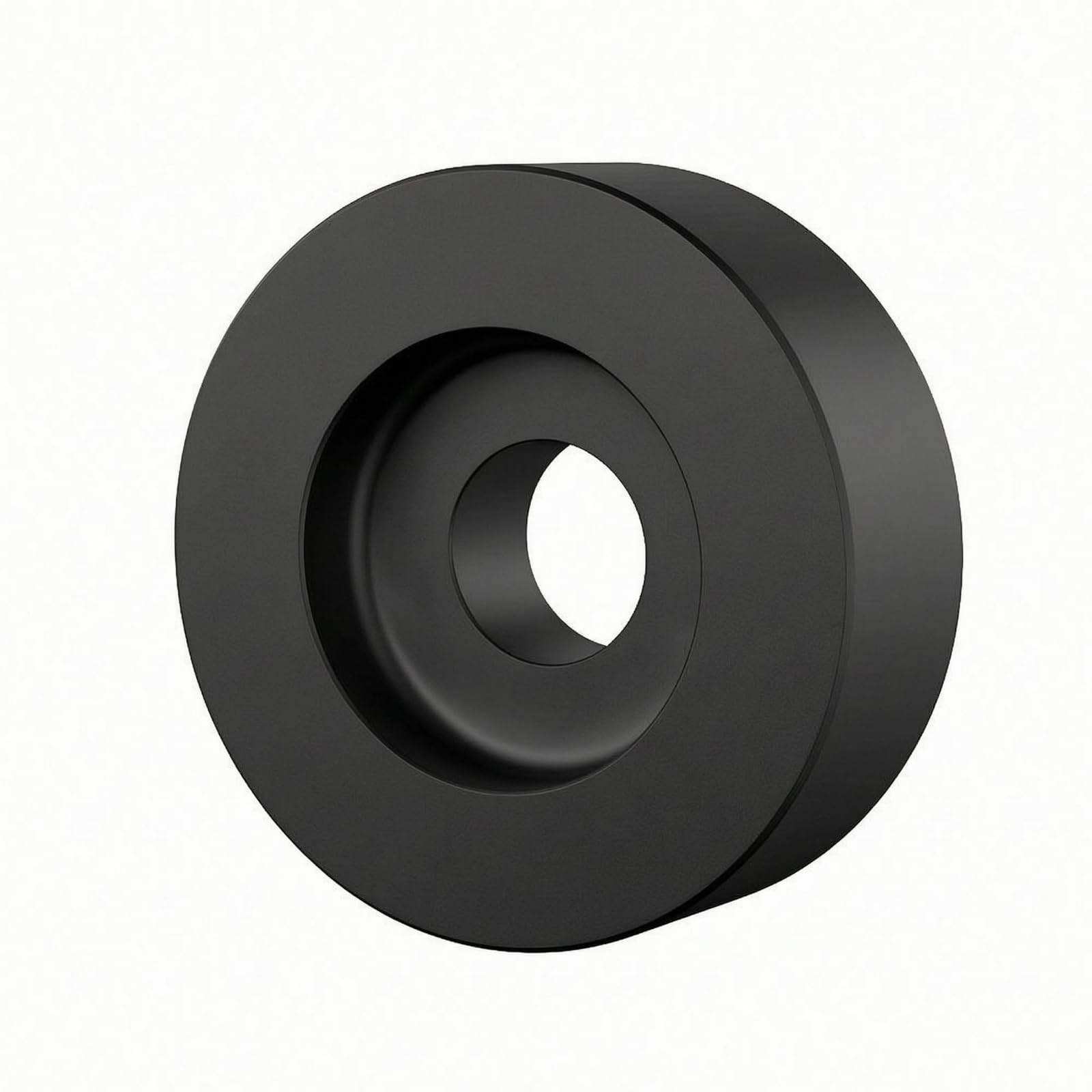 Recessed Channel 45 RPM Adapter Machined Metal Aluminum Vinyl Adapter Polished Finish Audio Accessory Round Circular Band, Black, Aluminum-image-43