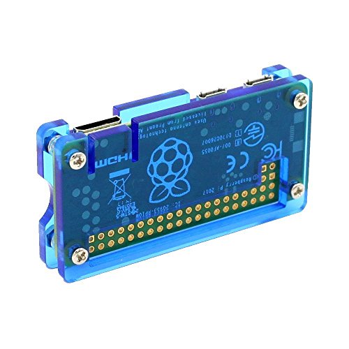 Image of REES52 Raspberry Pi Zero /2W Starter Kit for Raspberry Pi Zero W and Pi Zero 1.3 (Acrylic Blue)