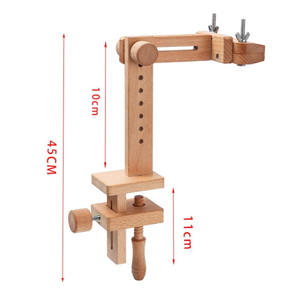 Tubayia - Telaio in Legno per Ricamo a Punto Croce, Regolabile, 35-46cm
