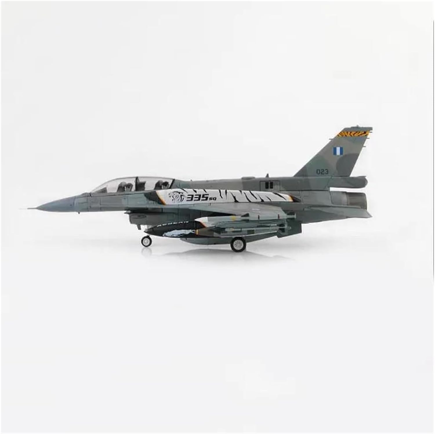 Miniature Scale 1 72 for Greek Air Force F-16D Fighter NATO Tiger Club DieCast Alloy Aircraft Model Souvenir Flying Toy Game Kits