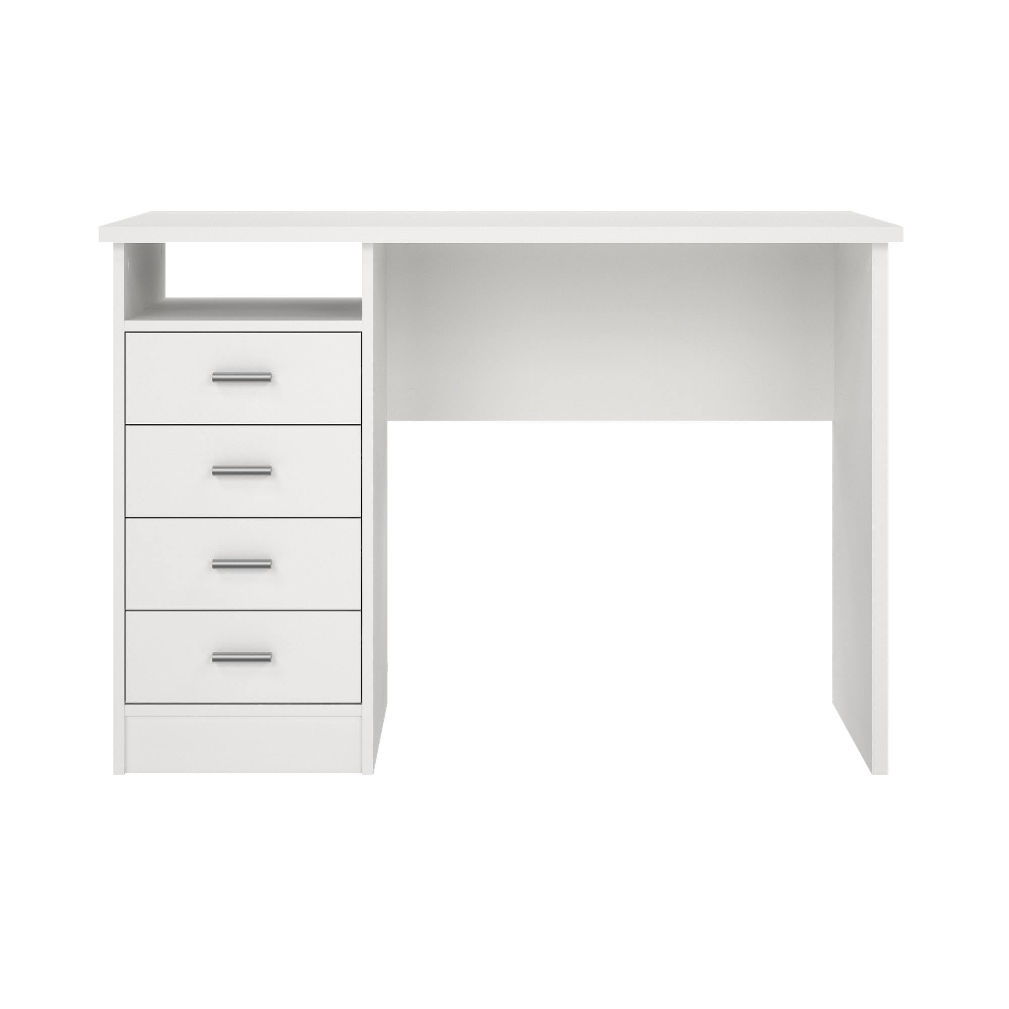 Escritorio Segre White Mesa de Estudio con 4 Cajones en Color Blanco 111 x 49 x76 cm