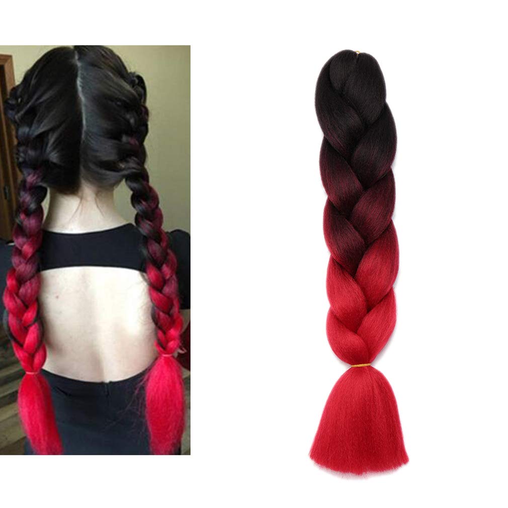 Buy Jumbo Braiding Hair Extensions 1 PACK 24'' Afro Box Braids Ombre 3