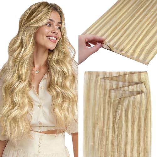 GOO GOO Tape In Weft Hair Extensions, Invisible Genius Weft Home DIY