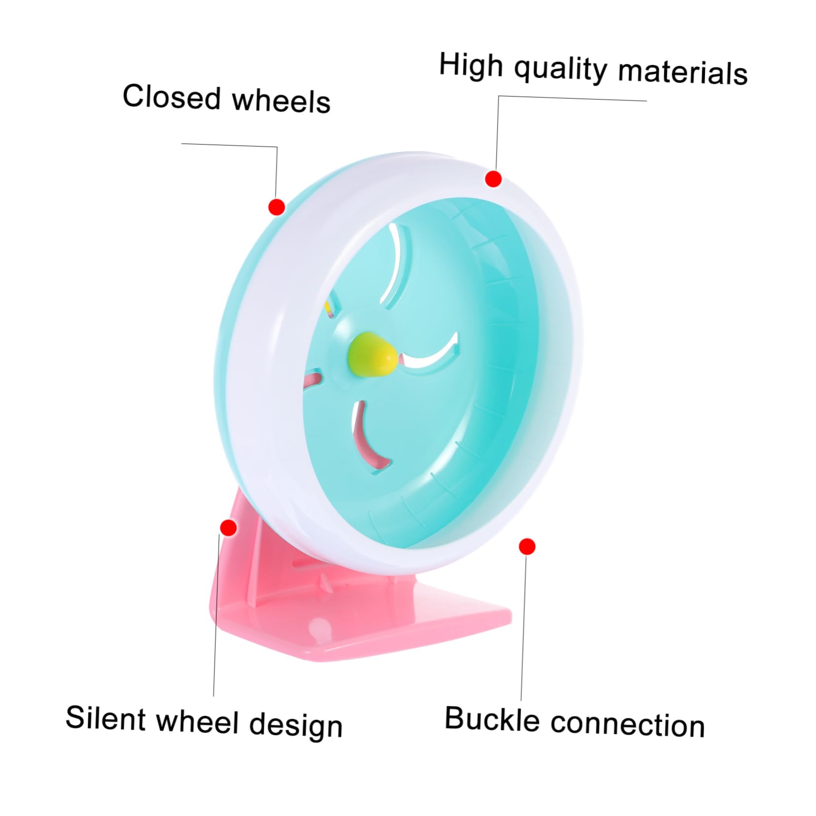 FOMIYES 2piezas Hamster Ejercicio Rueda Silenciosa De Plástico para Pequeñas para Hámsters y Jerbos Juguete De Ejercicio para Roedores Diseño Antideslizante y Seguro