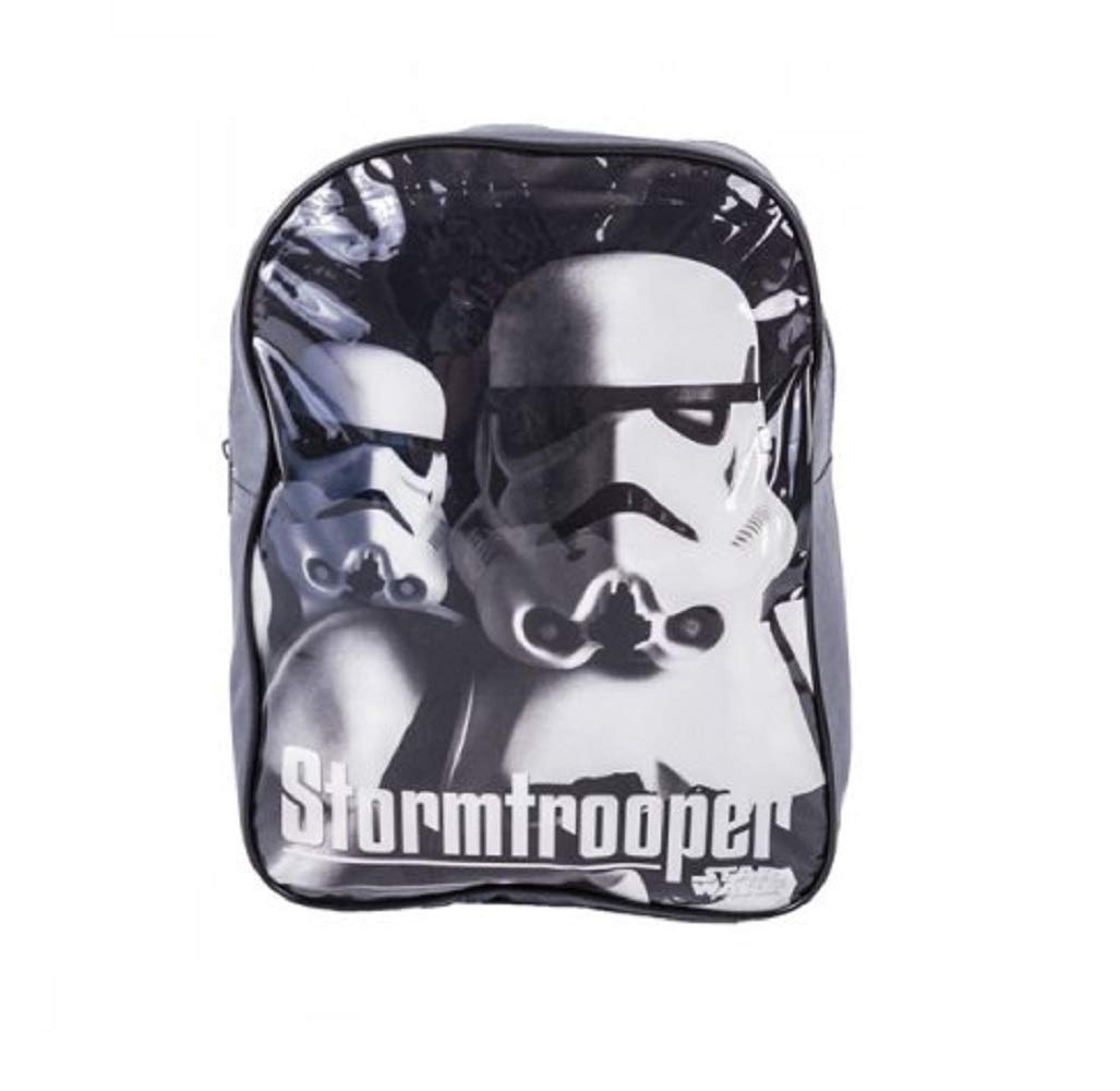Trademark Collection Black Disney Star Wars Stormtrooper Backpack Rucksack School Travel Bag, 34 X 28 Cm