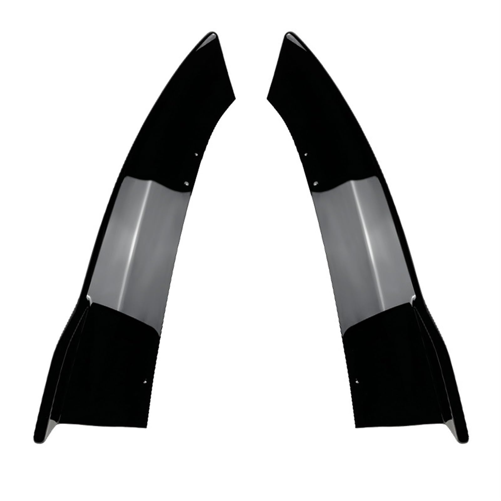 Hinten Stoßstange Seite Diffusor Für Mercedes Für Benz C Klasse W206 C200 C260 C300 Amg 2022-2023 Splitter Canard Spoiler Body Kit + Heckspoilerlippenflügel (Color : Glänzend schwarz)