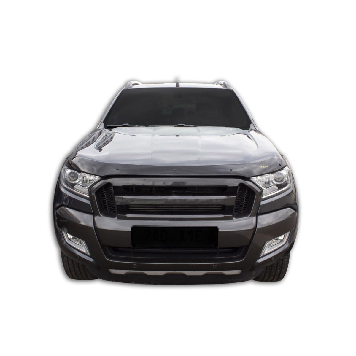 SCOUTT Deflettore Protezione Cofano per Ford Ranger 2016-2023, Migliora l'Aerodinamica dell'Auto, e Spoiler, Nero