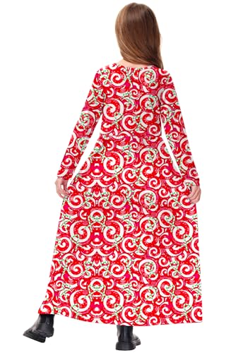 Image of Deerose Girls Maxi Dress Short Sleeve Casual Long Dresses with Pockets 5-14 Years