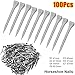 Xuanqiu 100 Pcs Steel Horseshoe Nails (E2/E3/E4/E5/E6/E7/E8) – New Tool for Harness Repair, Hoof Care & Equestrian Sports Gear(100Pcs E8 60.5mm)