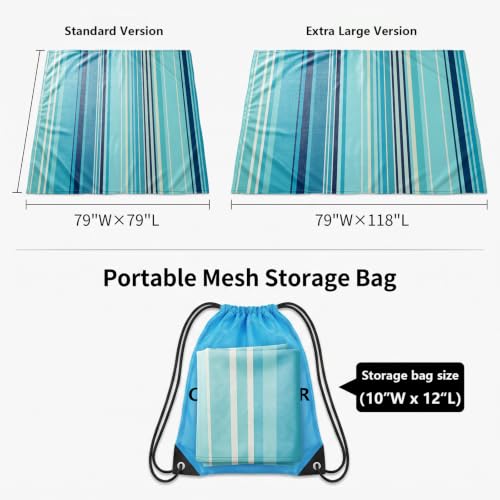 Beach Blanket Beach Mat Waterproof Picnic Camping Mat 79"x79" - image 5