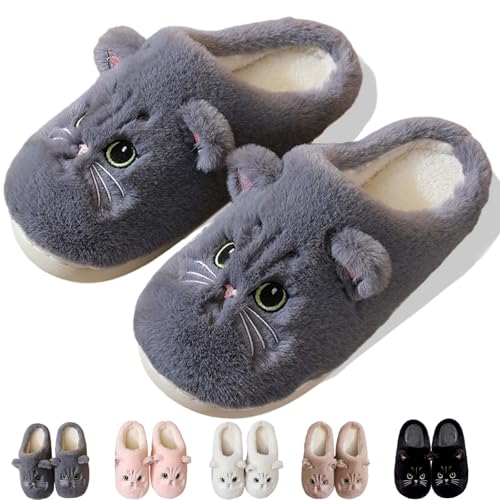 Cute Animal Slippers For Womens Mens Indoor Soft Cozy Cotton Warm Winter Home Slippers Funny Preppy Bedroom Shoe For Women Men