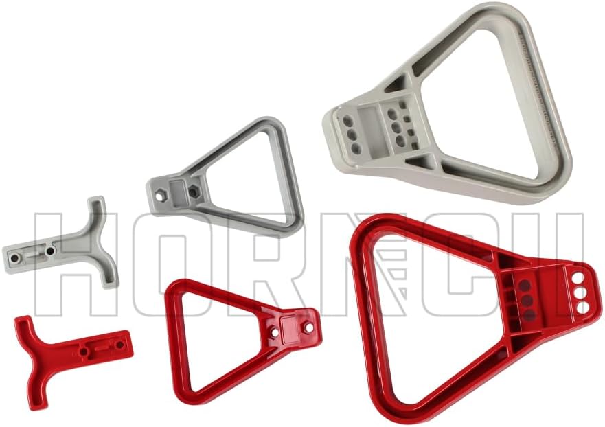 Plastic Handle 50A 120A 175A 350A Two-Pole Power Connector Accessories Power T type&Triangle Handle for 2 Pin Battery Connector - (Color: 175A(Red), Package: 10 PCS)