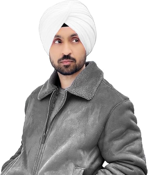 shine collection Traditional Turban Punjabi Sardar Pagri Dastar Cotton Full Voil for Men and Boys (White).-picture-20