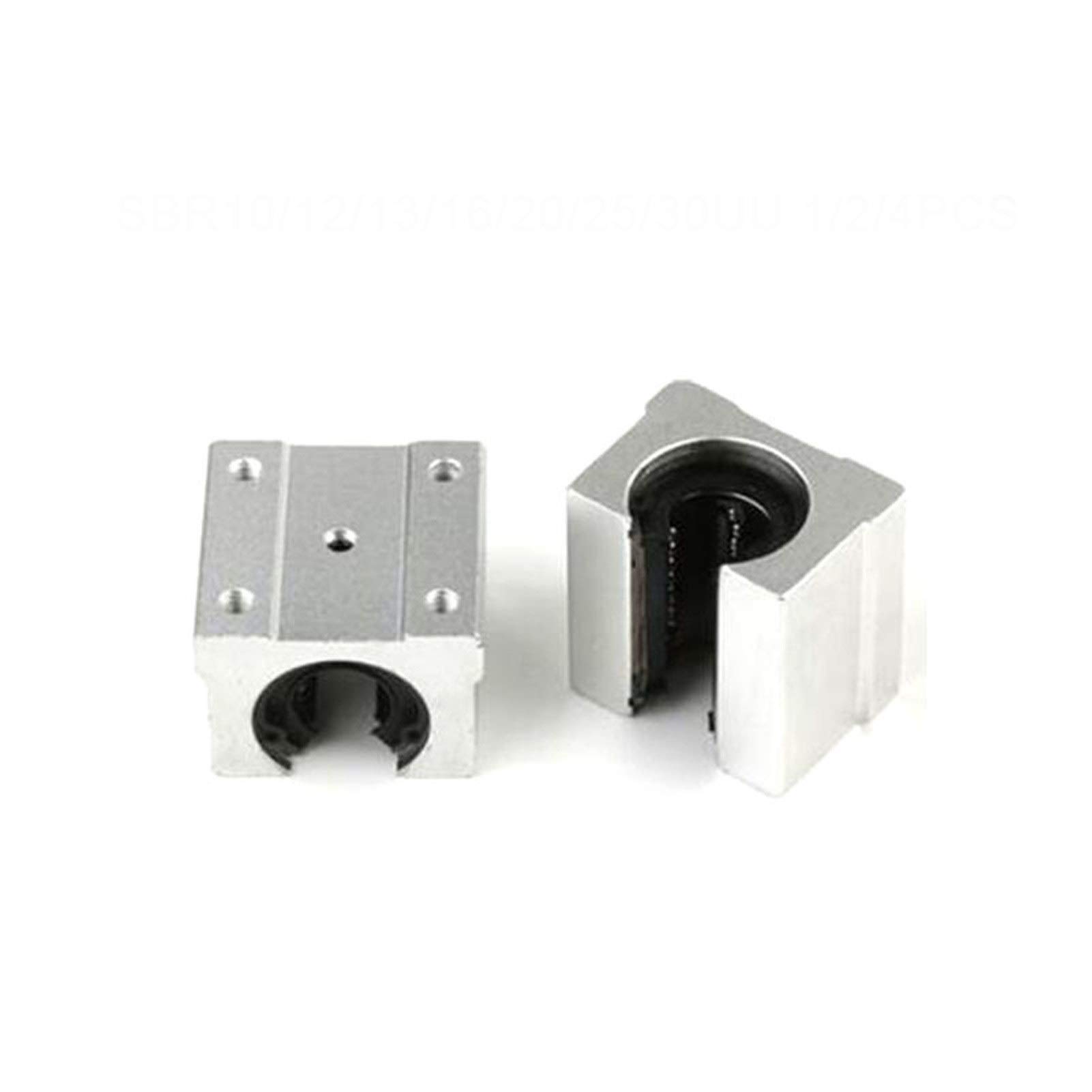 QEFHSVVZE Professional Linear Ball Bearing Block CNC Router Linear Guide 3D 4pcs SBR10UU SBR12UU SBR13UU SBR16UU SBR20UU SBR25UU SBR30UU(SBR13UU)
