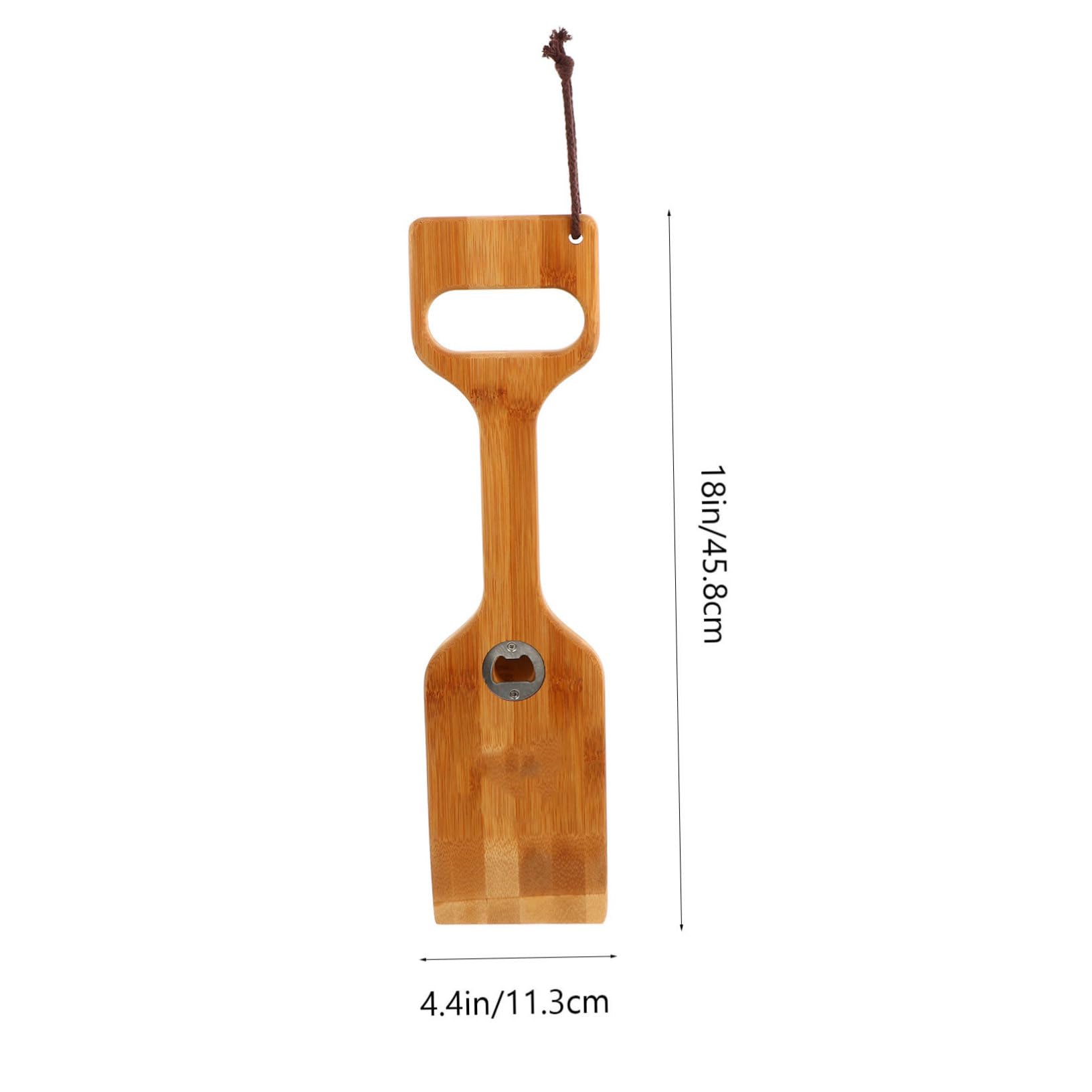 Pelle à Barbecue en Bois, Lot de 2, avec Ouvre-Bouteille