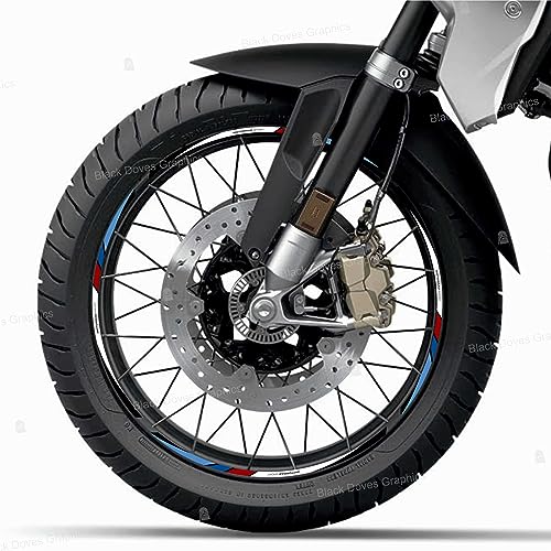 Autocollants jantes moto bandes roues compatibles Motorrad 17 19 pouces