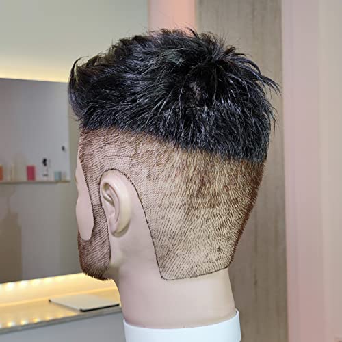 Foto von Haarsystem Toupet New Rockstar für Männer - Neu - vom Friseur zugeschnitten - gebrauchsfertig (1 - schwarz)