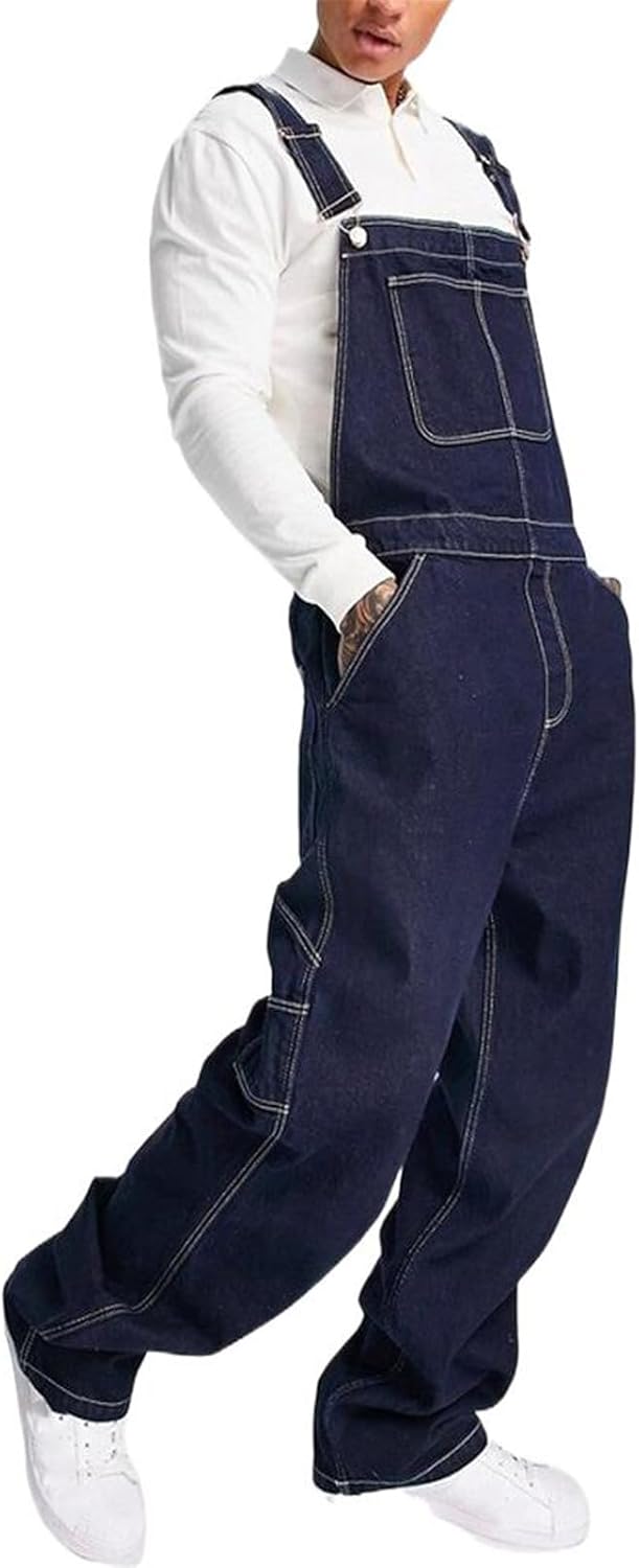 Casual Overalls - Men's Loose Fit Pants