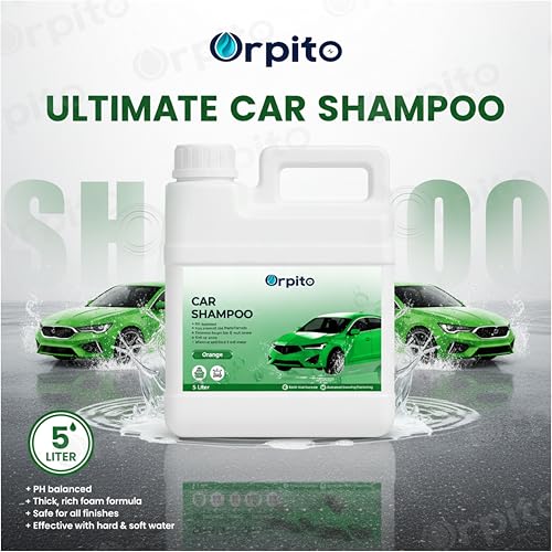Image of Car Shampoo 5L Multi Fragrance | High Foam Car Wash Liquid | Deep Cleaning Formula | pH Neutral Paint Safe | Removes Dust & Grime | Glossy Finish Wash (1, GREEN)