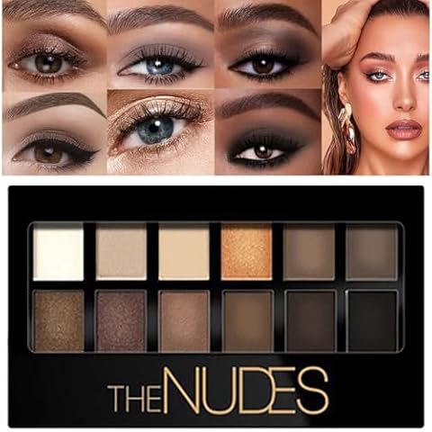 Natrcollor Smoky Brown Nude Eyeshadow Palette Cover