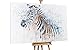 Produktbild KunstLoft® XXL Gemälde 'Zacky, The Zebra' 180x120cm | original handgemalte Bilder | Zebra Wildtier Schwarz Weiß | Leinwand-Bild Ölgemälde einteilig groß | Modernes Kunst Ölbild