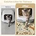 Unicorn Catcher Cat Litter Mat Non-Slip Bottom Litter Box Mat Urine-Proof Soft Litter Mat for Cats Waterproof Pads Protects Floors Cat Mat for Litter Box