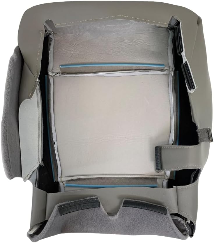 Auto Seat Replacement, Compatible with 2015 2016 2017 2018 2019 2020 Ford F150 XL STX Work Truck Seat Cover Replacement in Heavy Duty Vinyl Gray (Driver Bottom)