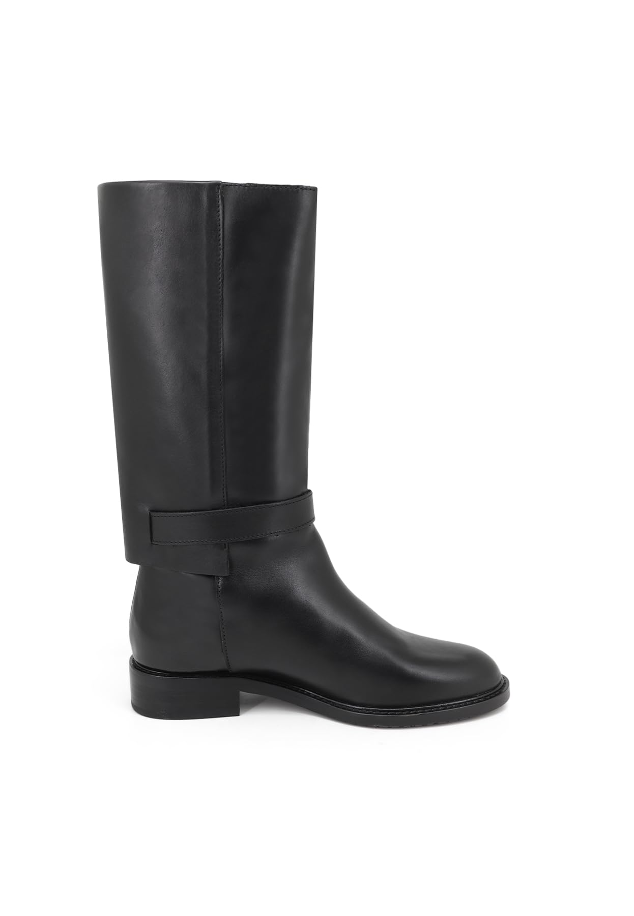 QUEEN HELENA Stivaletti in Pelle Stivali con Tacco Basso Casual Donna L-445