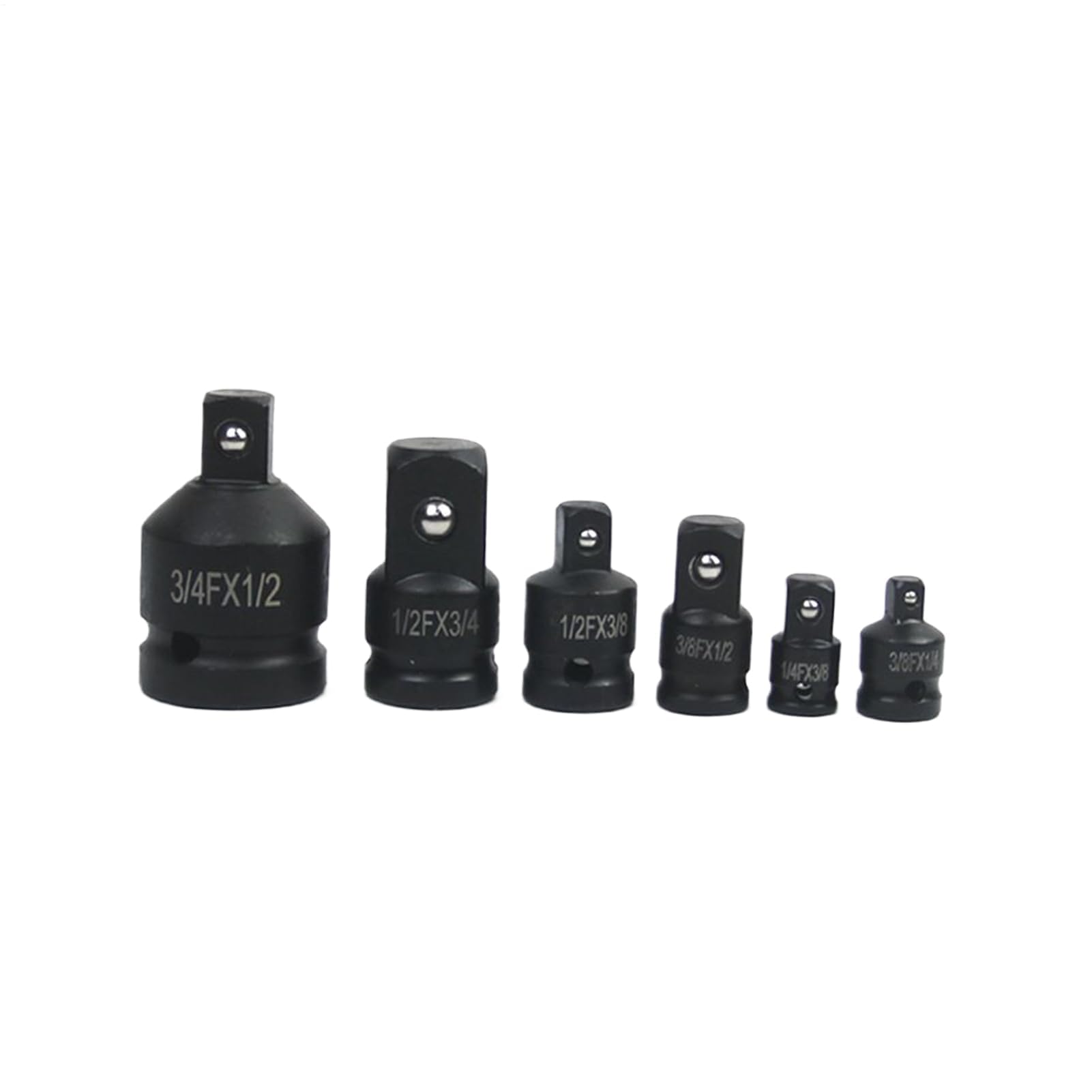 Muiltvoe Socket Adapter Set, 6-Piece Drive Reducing Conversion Kit, General Socket Adapter Tools for Garage, Electrician, Automotive, Industrial, Home Repair