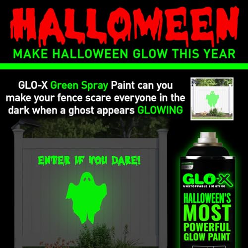 Glo-X 9351694000144 Green Halloween Glow In The Dark Spray Paint thumb #9