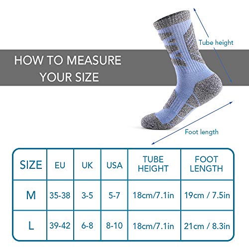 DECDEAL Meias esportivas femininas Malha grossa Meias atléticas de inverno ao ar livre Fitness respi