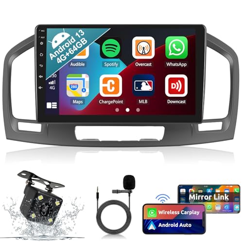 Car Radio Android 13 para Opel Insignia: viaja conectado con CarPlay e instrucciones GPS