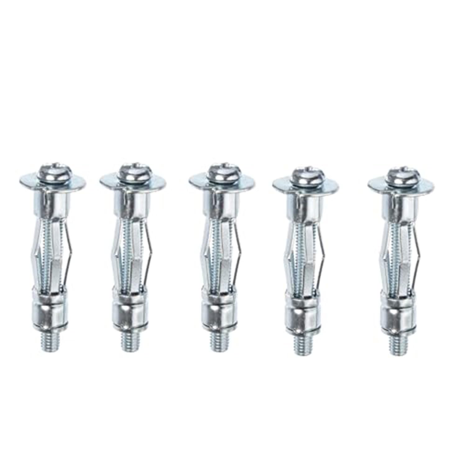 Badem10 Çelik Alçıpan ve Boşluk Dübel FRT Tuğla Duvar Bims Paraşüt Dübeli 5x46 Metal 5 Adet