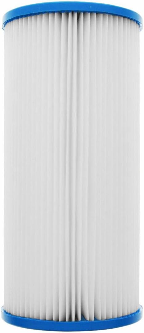 5 Micron 10 Inch x 4.5 Inch | 4-Pack Pleated Polyester Whole House Sediment Replacement Cartridge | Compatible with Culligan CP5-BBS, Hydronix SPC-45-1005 | Made in the USA, US Water Filters