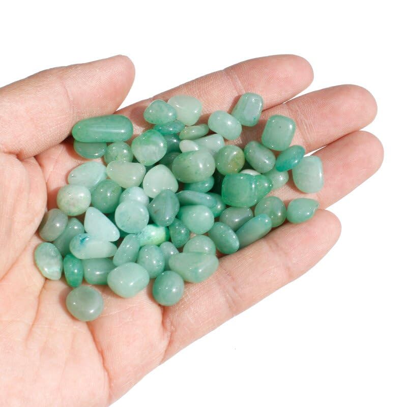 1 Kg Grava Piedra Cristal Verde Natural Pulida No.2 decoración de la habitación