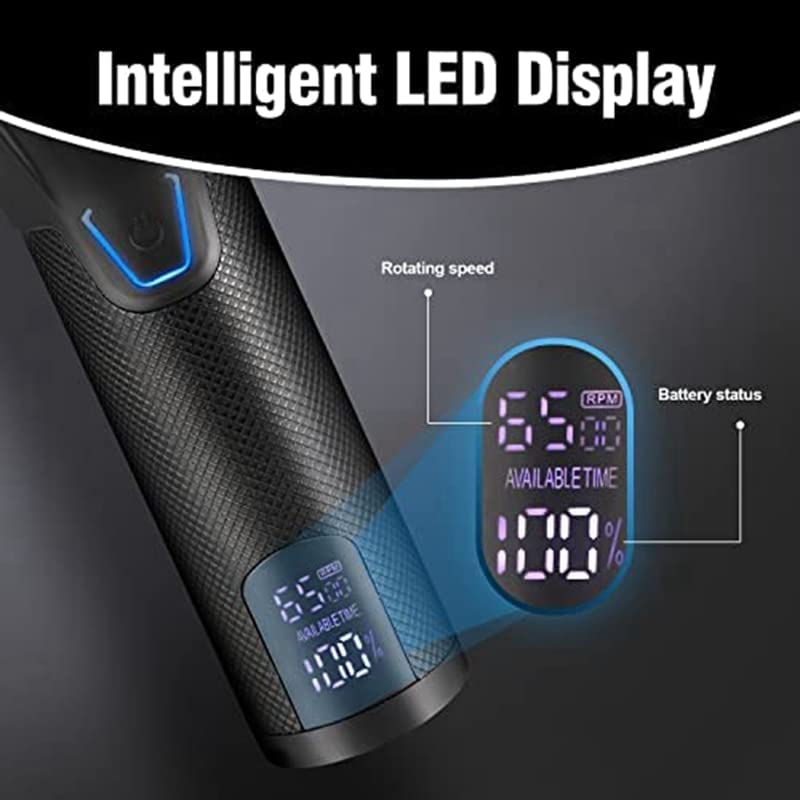 Miniatura 5 de Cortapelos para hombres, 2 piezas de cortapelos para hombres, kit profesional de corte de pelo, cortapelos de barbero inalámbrico y cortador de