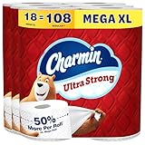 Charmin Ultra Strong Toilet Paper, 18 Mega XL Rolls = 108 Regular Rolls