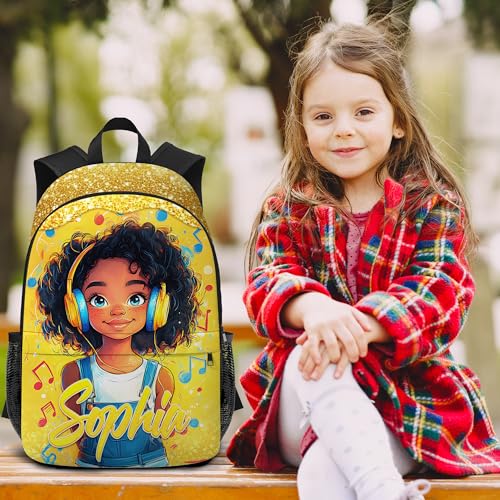 Custom Kids Backpack with Name Back to School Gifts for Daughter Son Personalized Backpack for Boys Girls Casual Unisex School Bags Customized Backpacks for Nieces Nephews, Design 053