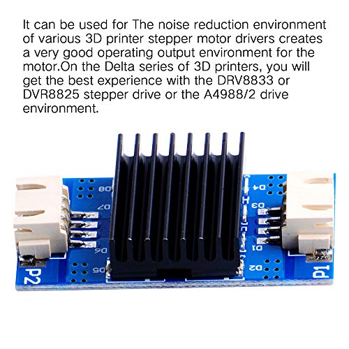 GeeekPi Pack of 4 TL-Smoother Module Kit with Heatsink & Du-pont Wire for Pattern Elimination Motor Filter Clipping Filter 3D Printer Motor Drivers Controller Terminator - Thumbnail 3