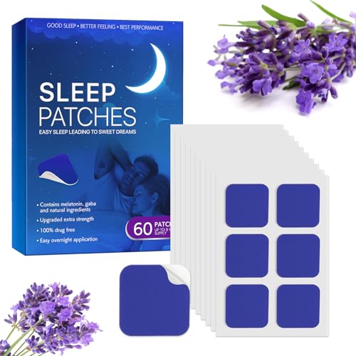 Lot de 60 patchs pour dormir, patchs de sommeil profonds pour adultes, patchs de sommeil pour favoriser un sommeil de qualité et réduire la fatigue