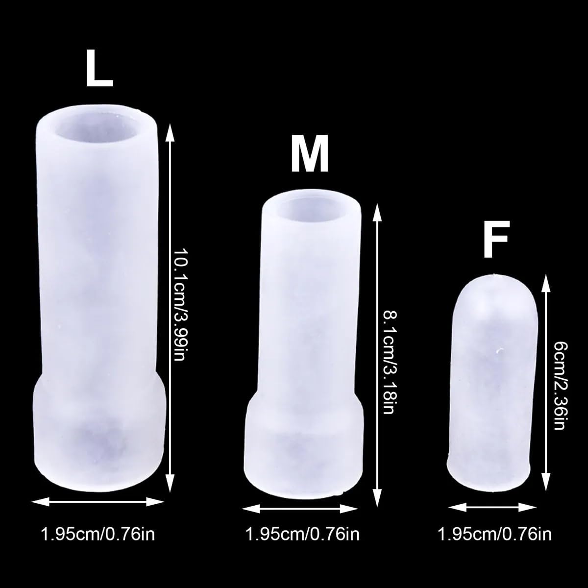 UGM Glans and Shaft Sleeves | Use with The UGM Ligament Traction Trainer | Penile Traction Therapy Accessory (Medium)