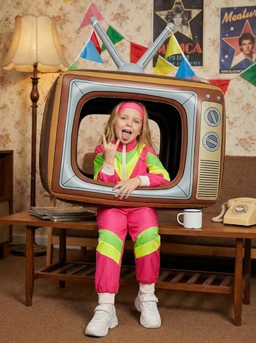 Disfraz Retro 80s para Niños y Niñas Cuteshower miniatura 5