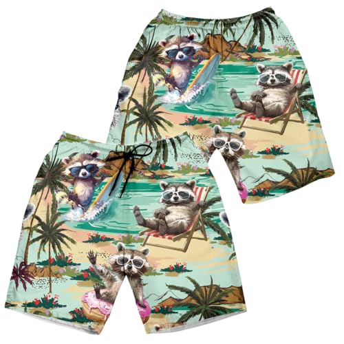 Funny Hawaiian Shorts for Men Hawaiian Swim Trunks Hawaiian Mens Shorts Summer Beach Shorts Men2
