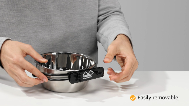 Pet Supplies : MidWest Homes for Pets Snap'y Fit Stainless Steel