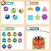 51ulxxccqil - Wooden Ladybug Toddler Montessori Toys Magnetic Fishing Game Teaches Numbers, Counting, Math, Shape, Color Puzzle Preschool Learning Activities Educational Block 1 2 3 4 Year Old Boy Girl Gift