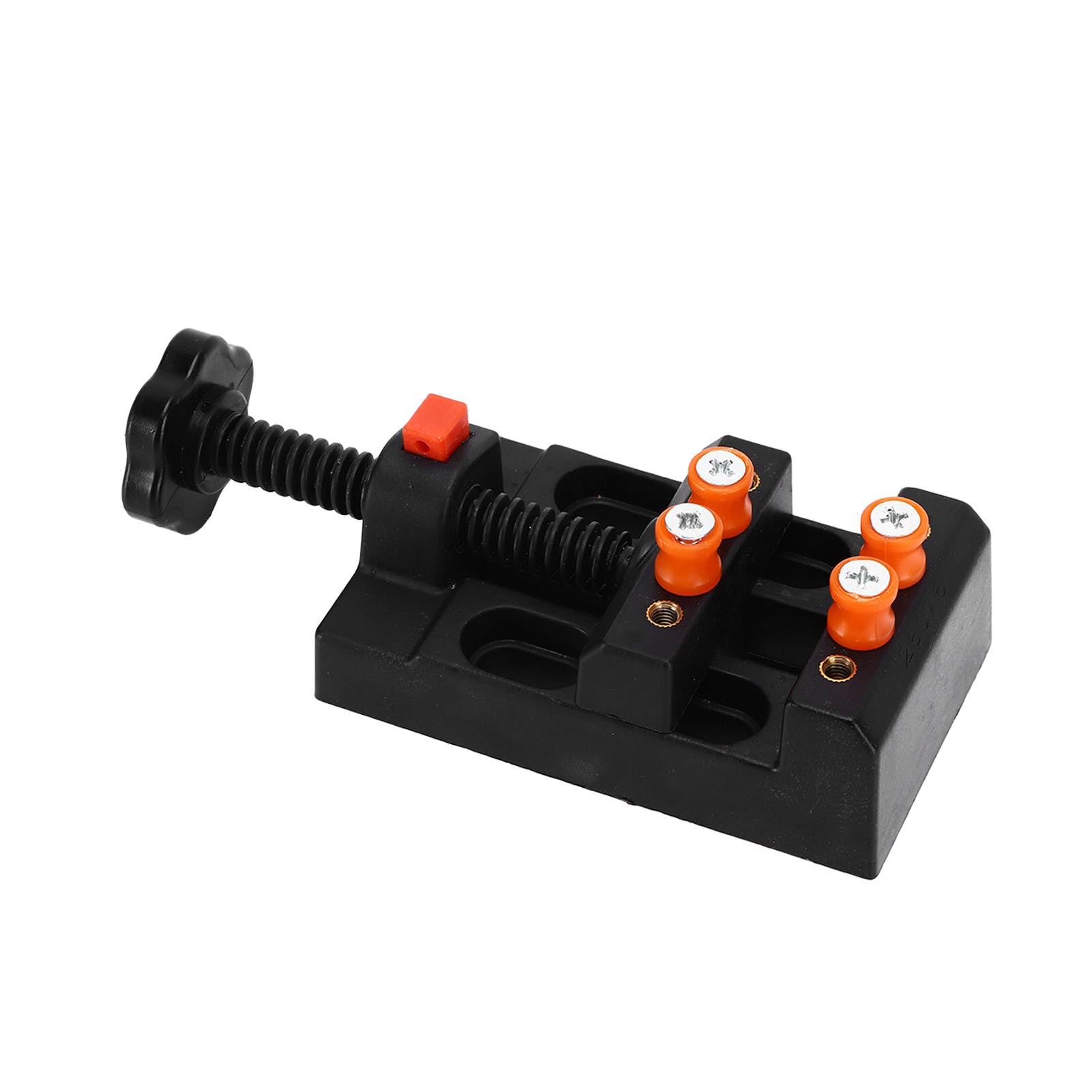 Pin Vise Hand Drill Set, Twist Bit + 0.3?1.2mm Miniature Drill + Bench Vise for Craft Carving, Made of High Speed Steel and ABS with Many Specifications to Process Wood, Plastic,