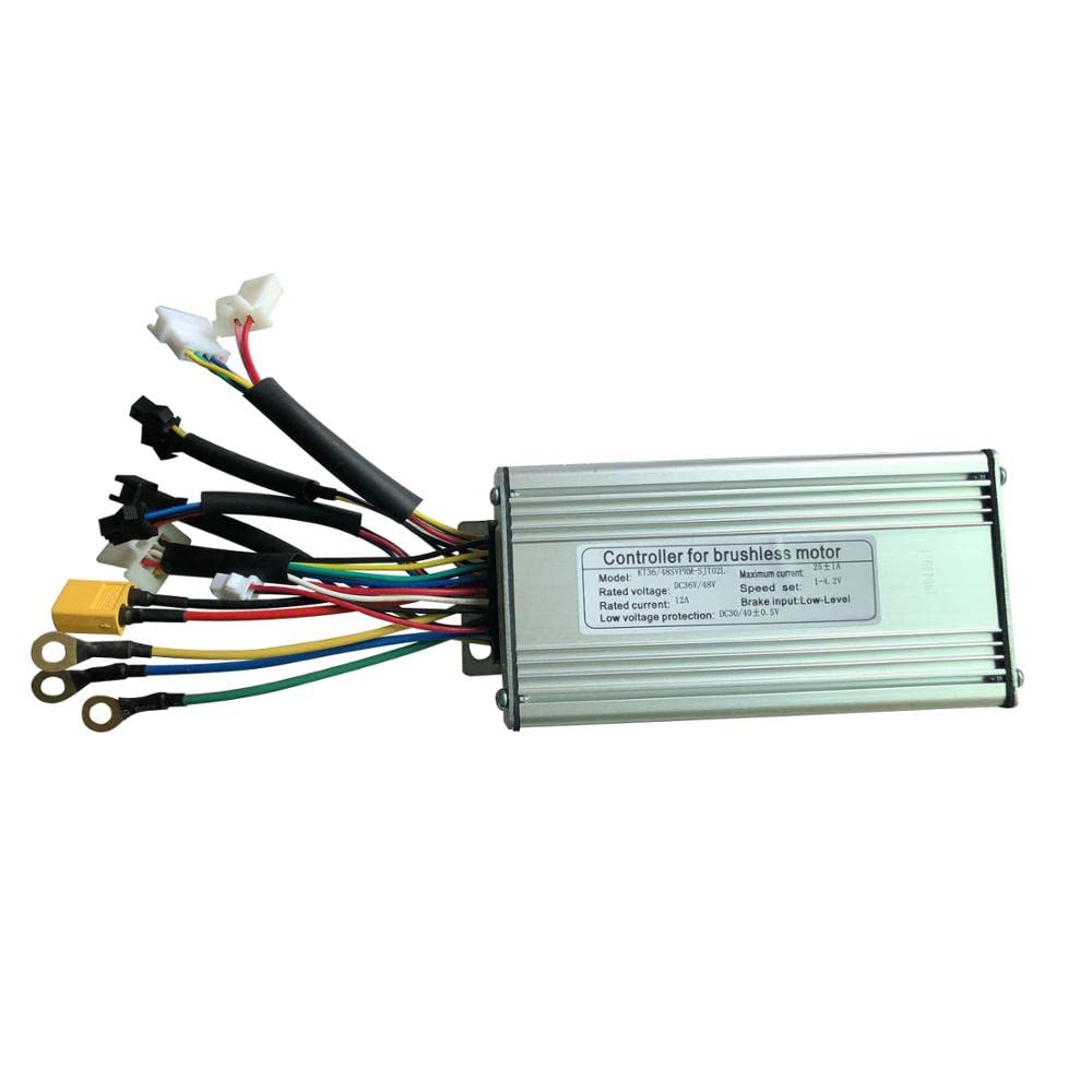 Centralina Monopattino Elettrico Controller Fit For 36/48V 250/350/500W Bicicletta Elettrica Motore del Mozzo Brushless Onda Sinusoidale Controller E-bike Programmatore Brushless Motor Controller(Sine