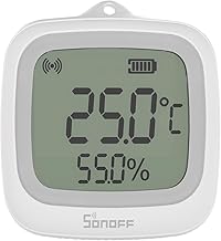 SONOFF SNZB-02WD IP65 Zigbee LCD Smart-Temperatur-Feuchtigkeitssensor, wasserdicht für Gewächshaus/Badezimmer, APP-Überwachung mit Diagrammen, flexible Installation