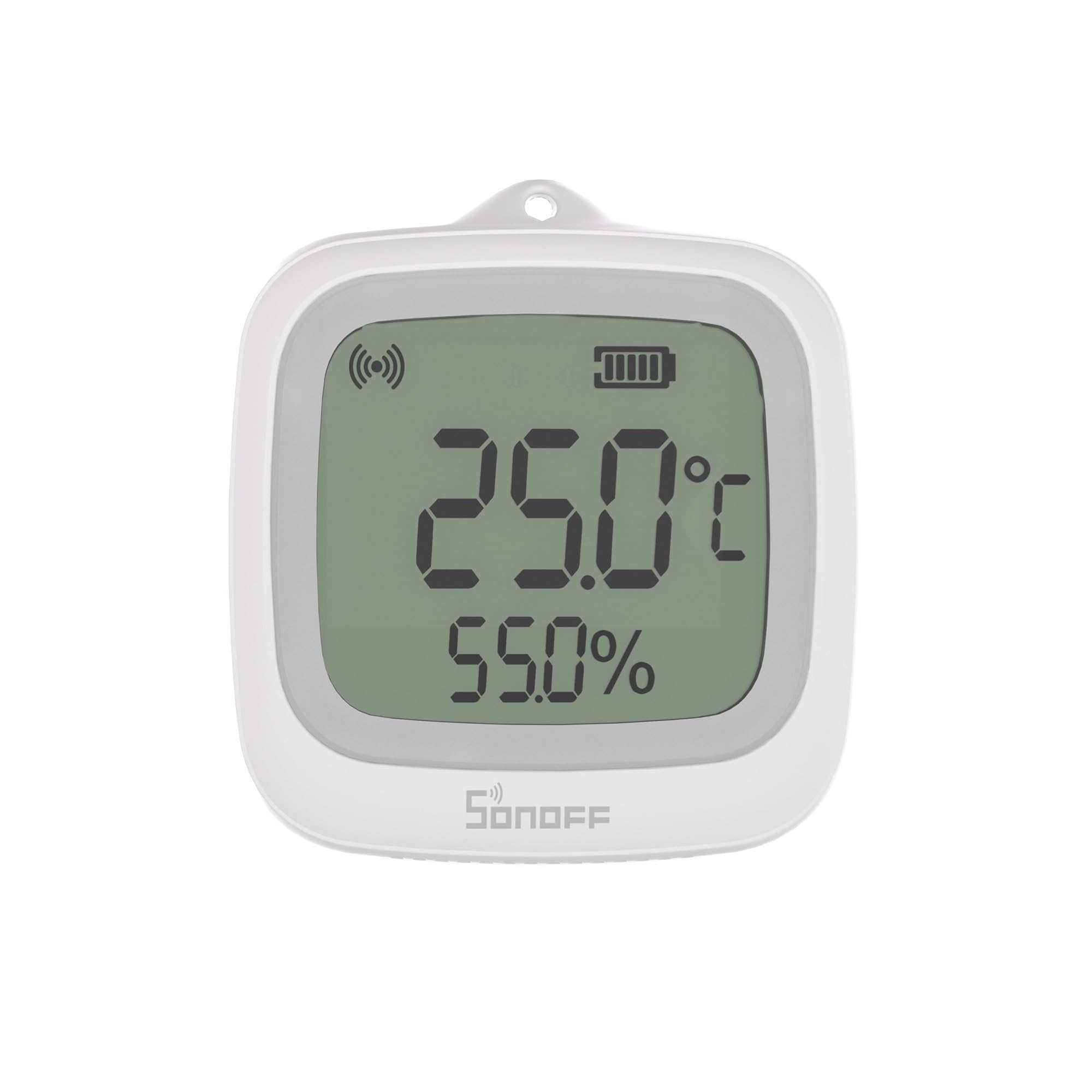 SONOFF SNZB-​02WD IP65 Zigbee LCD Sensor Inteligente de Temperatura y Humedad, impermeable para Invernadero/​Baño, Monitoreo por APP con Gráficos, Instalación Flexible