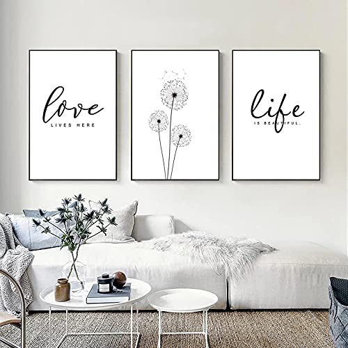 Toile murale art abstrait géométrique coloré 50x70cm lot de 3 affiches modernes sans cadre